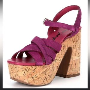Free People Lisbon MJ Platform in Suede